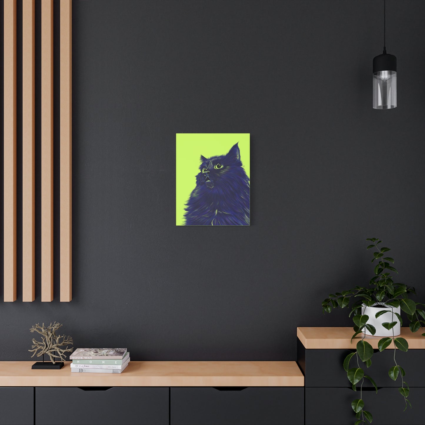 Colorful Cat Canvas Print Wall Art - Pet Lover Home Decor