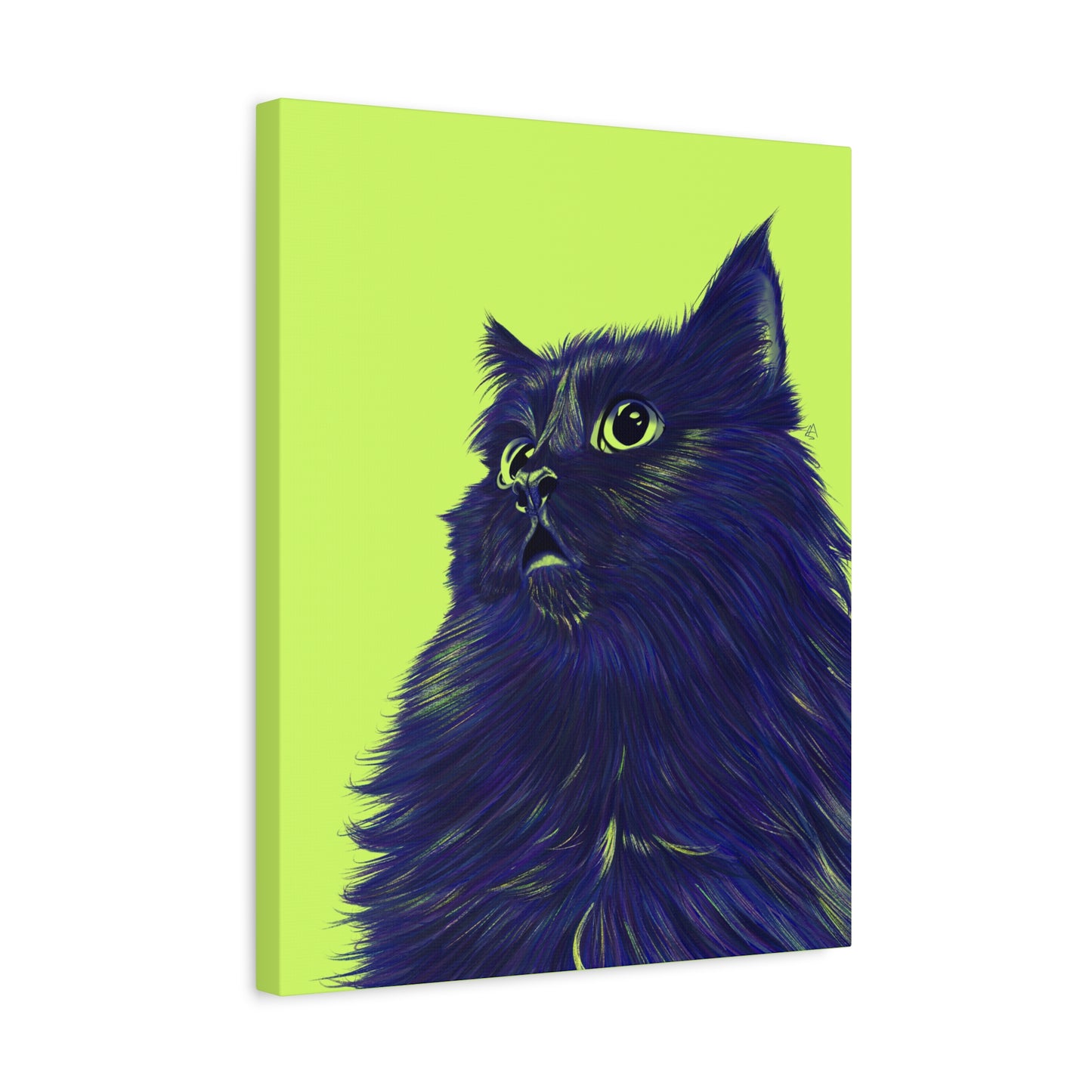 Colorful Cat Canvas Print Wall Art - Pet Lover Home Decor