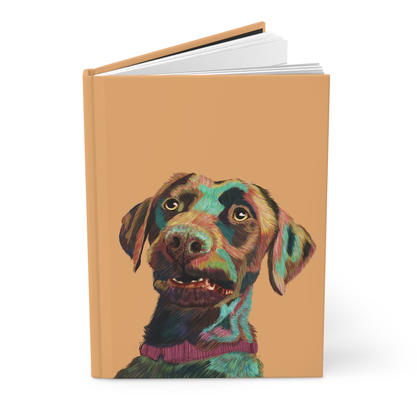 Colorful Pet Weimaraner Hardcover Journal - Perfect for Animal Lovers