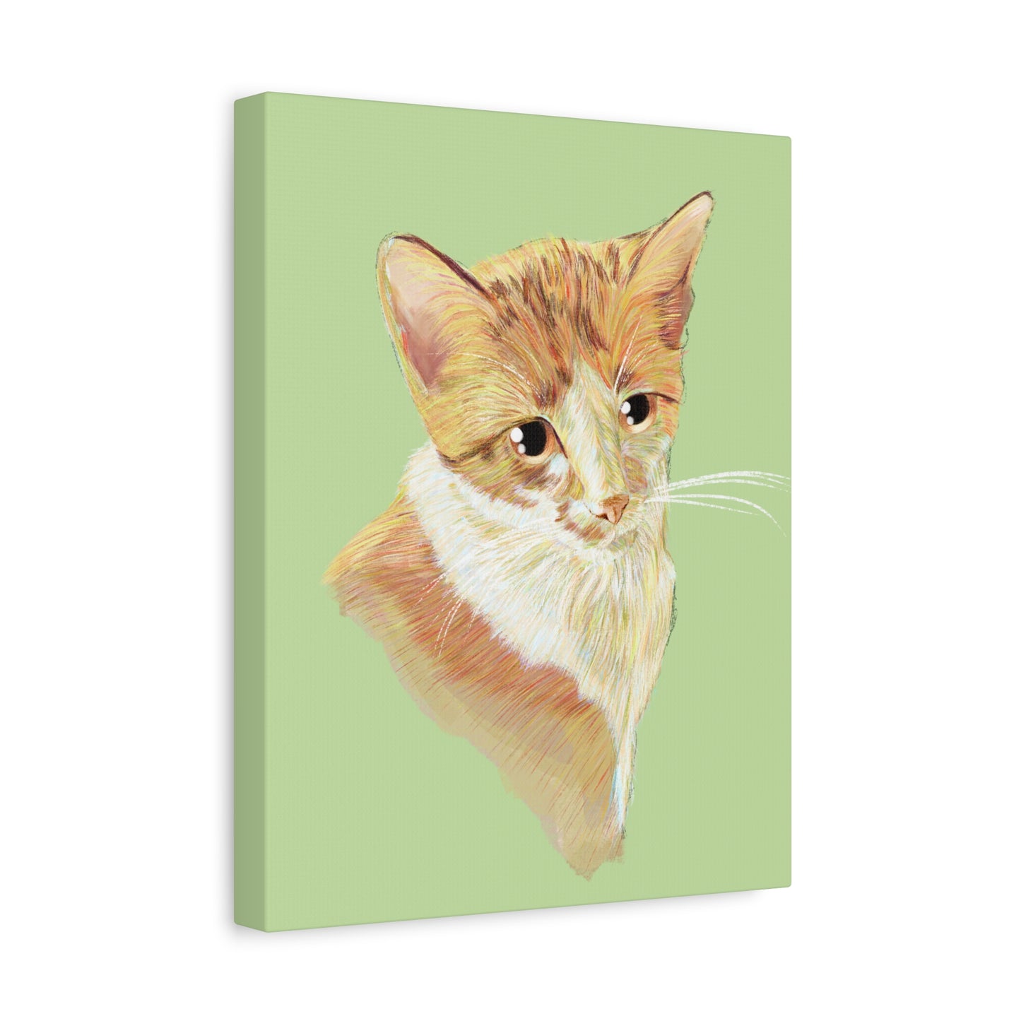 Whimsical Cat Portrait Canvas - Cute Home Decor for Cat Lovers