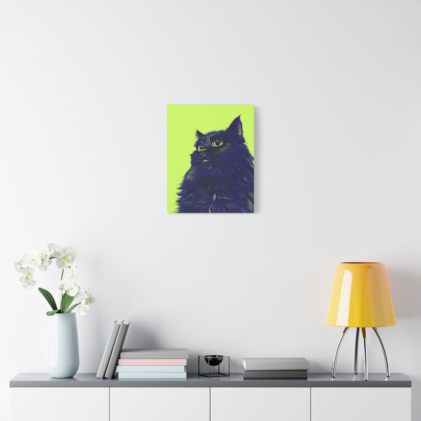 Colorful Cat Canvas Print Wall Art - Pet Lover Home Decor