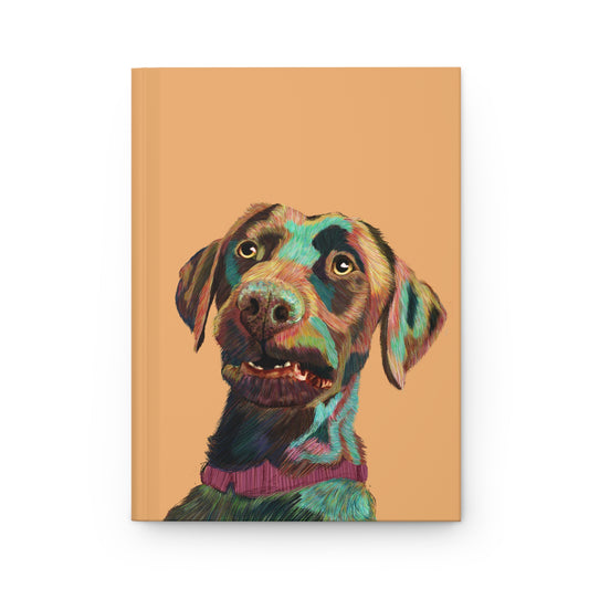 Colorful Pet Weimaraner Hardcover Journal - Perfect for Animal Lovers